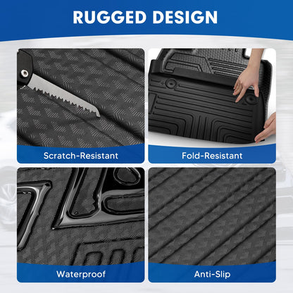 Floor Mat & Cargo Liner for Honda Accord 2013 (Honda Accord Sedan【2013-2017】Full Set)