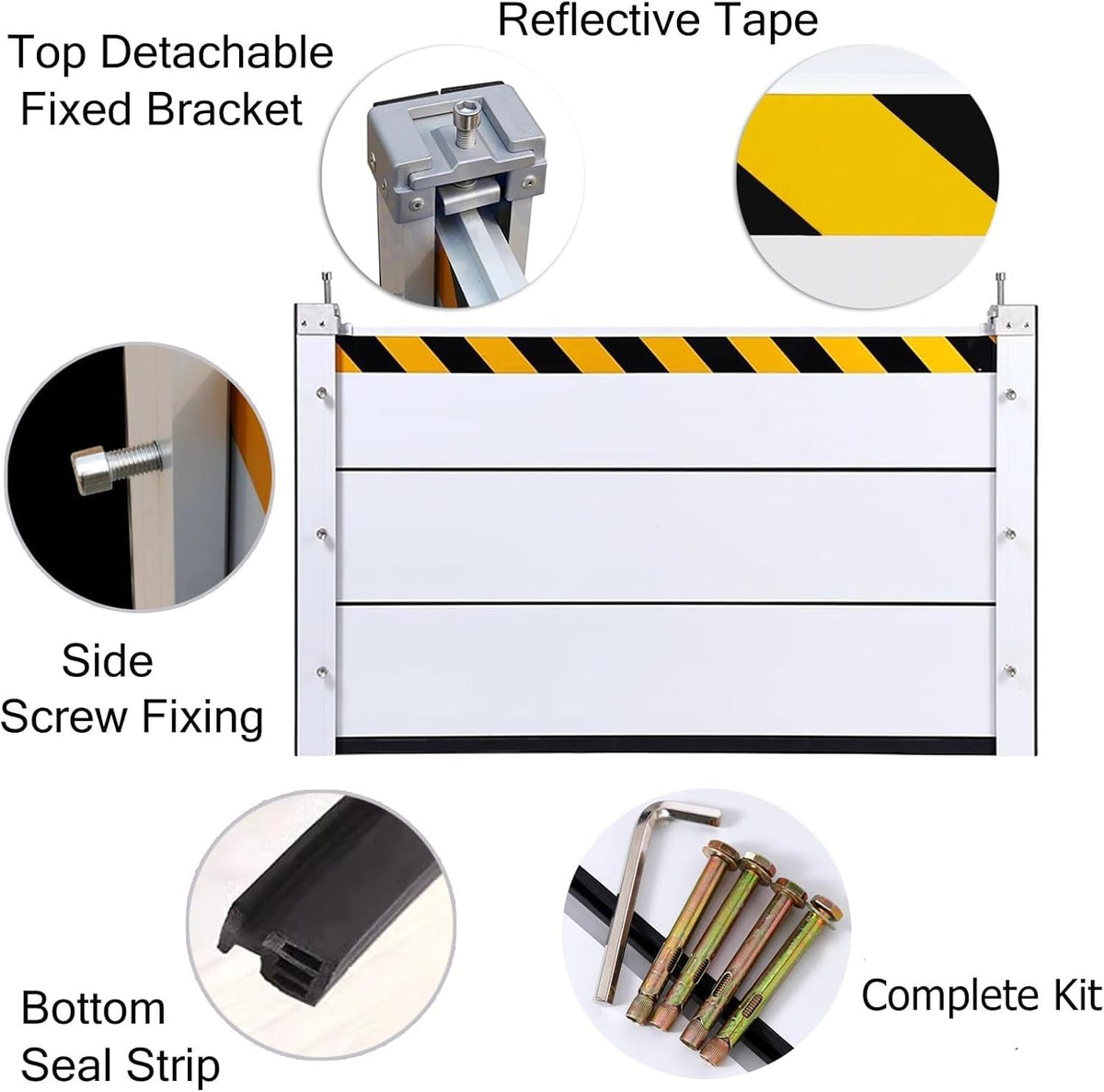 Reusable Heavy Duty Aluminum Flood Barriers for Home Exterior (H 47.2 Inch / L 20.5FT)