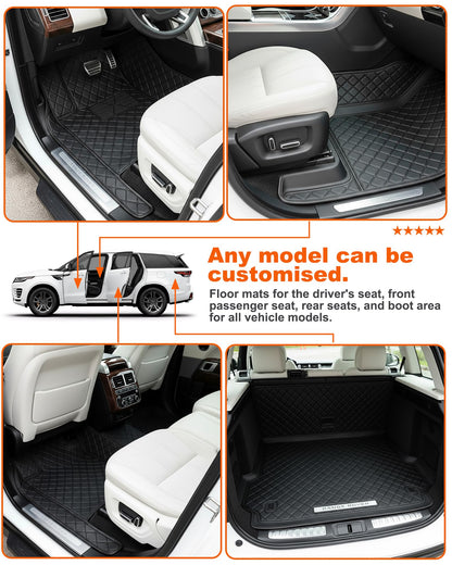 Customized Personalized car Floor mats (gray)