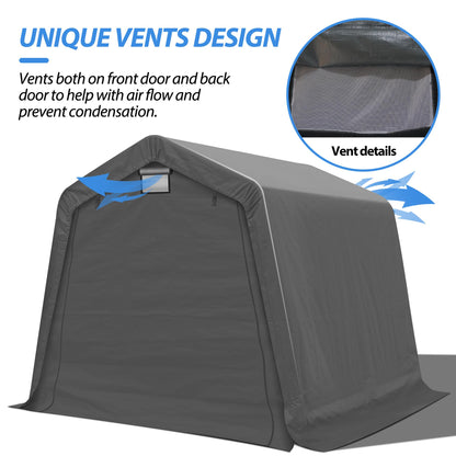 8' x 8' Outdoor Portable Storage Shed (8' x 8')