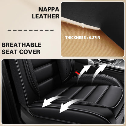 Car Seat Cover Fit for Honda Passport 2019 (Black / 2 Seats Standard)