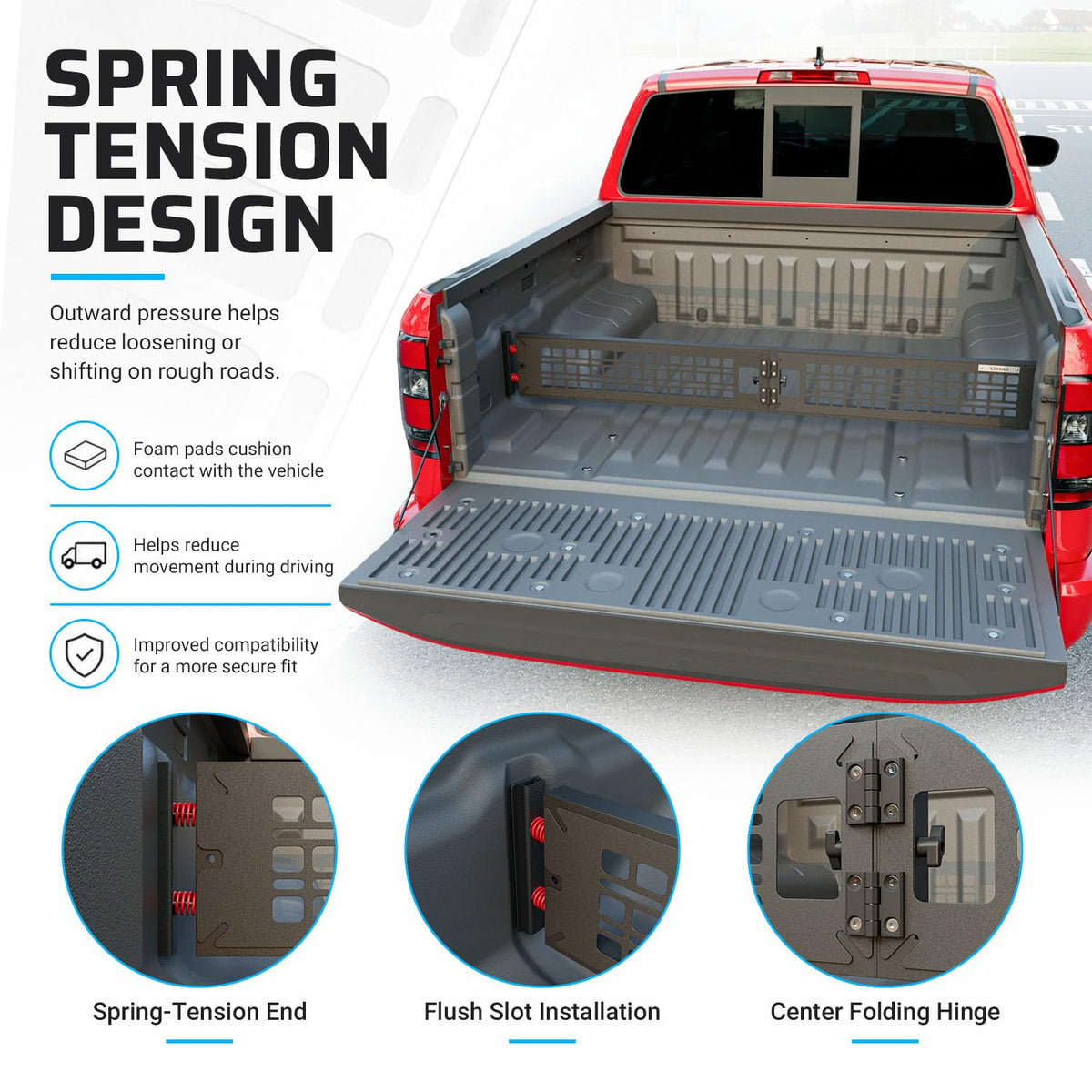 Truck Bed Divider Compatible with 2022 (Compatible with 2022-2026 Nissan Frontier)