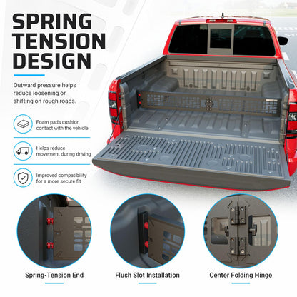 Truck Bed Divider Compatible with 2022 (Compatible with 2022-2026 Nissan Frontier)