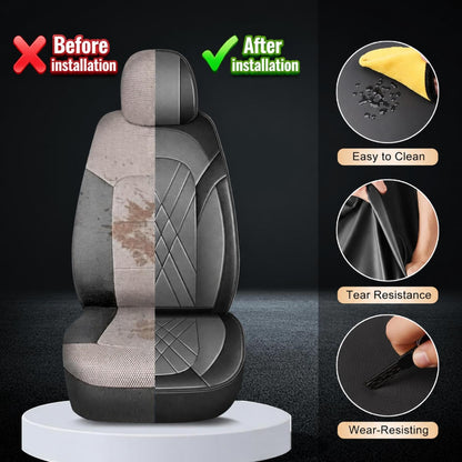 Car Seat Covers for Toyota Prius C 2012 (#057 Black&Gray / 14. Prius C 2012-2016-5 Seat Covers Full Set)