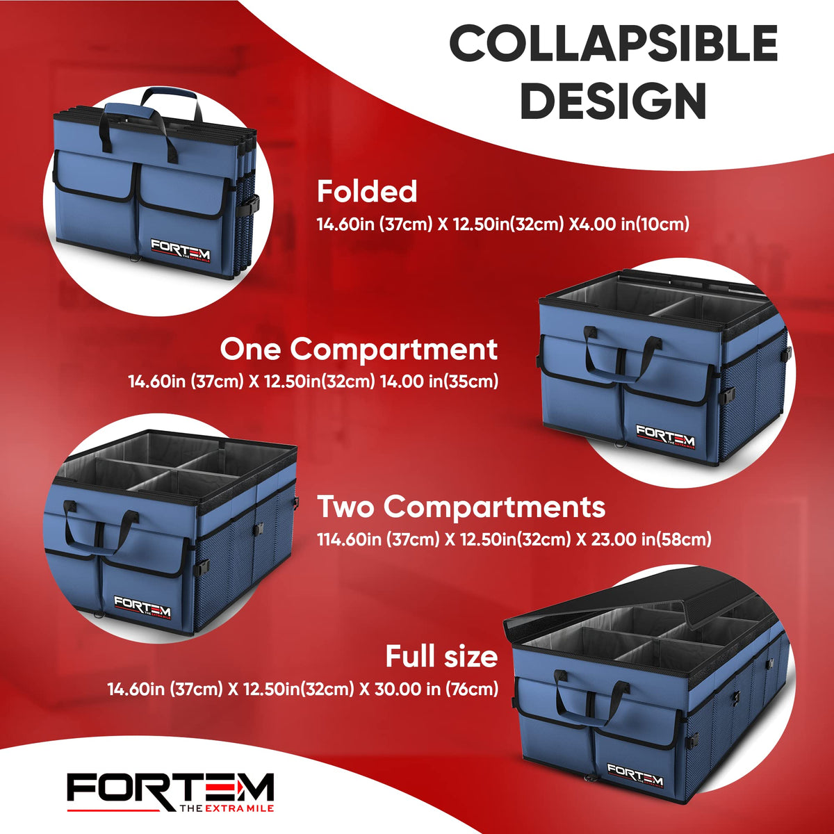 Trunk Organizer (Blue / XXL (105L))