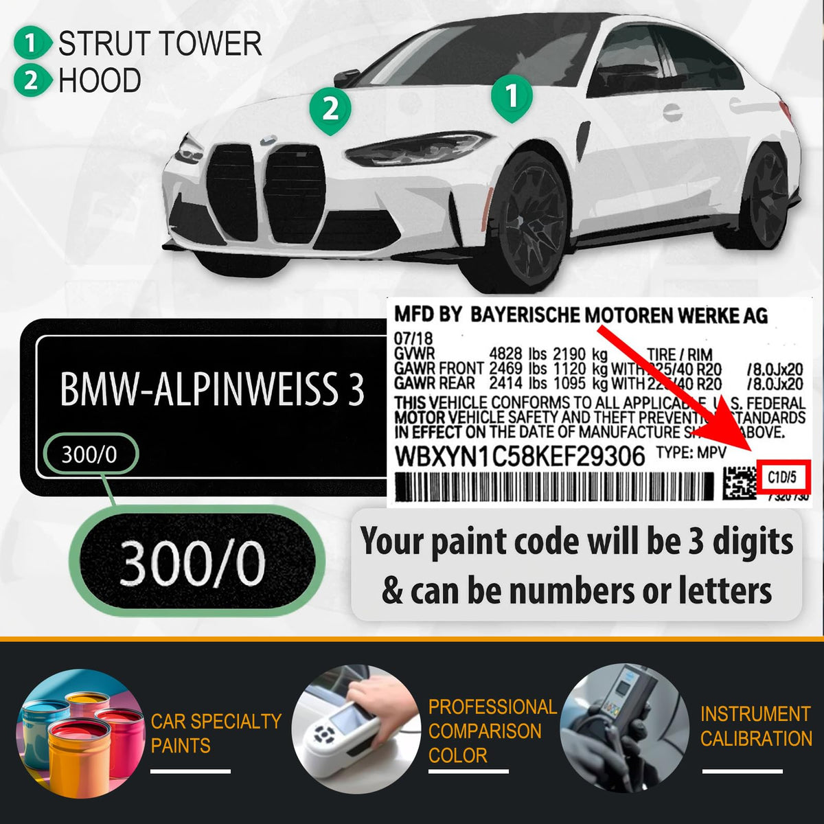 Fluid Jet Black (BMW / 668 Fluid/Jet Black for 1/2/3/4/5/6/7 Series/Alpina-B7/i4/M3/M5/M6/X1/X2/X3/X4/X5/X6/X7/Z4)