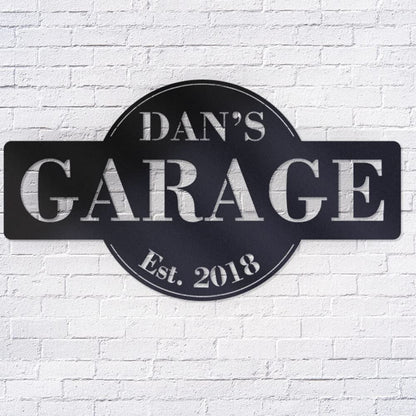Personalized Metal Workshop Sign for Dad (Design 12)