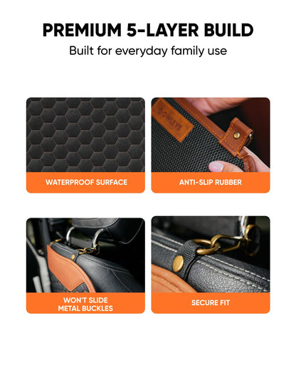 Kick Mat Back Seat Protector (Hexy Set)