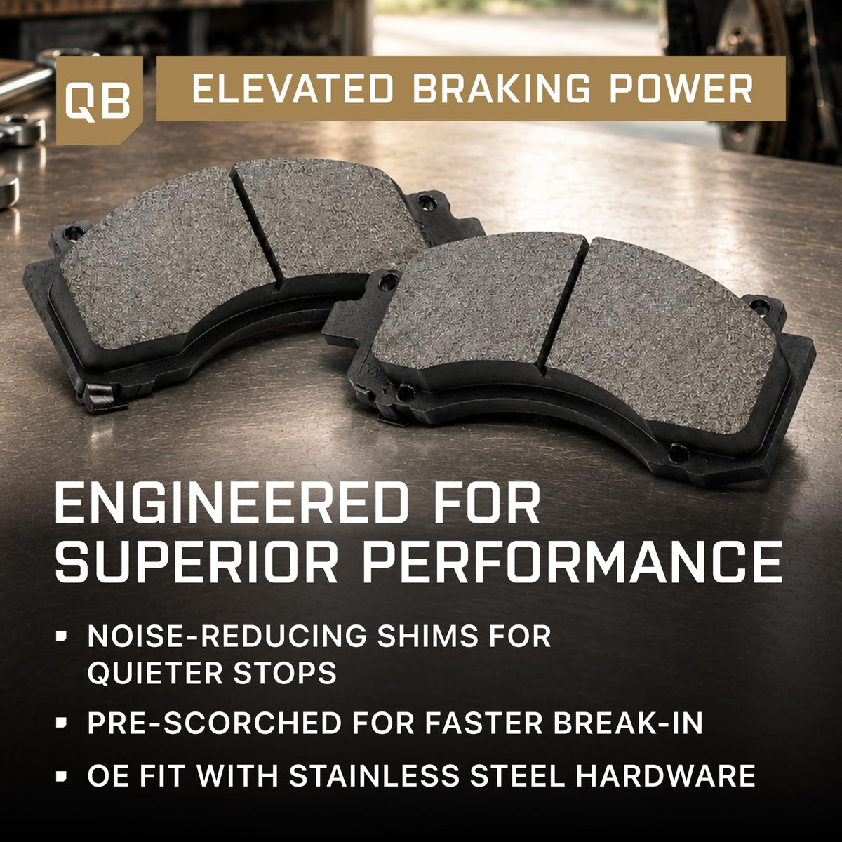 Premium Ceramic Front Brake Pads w