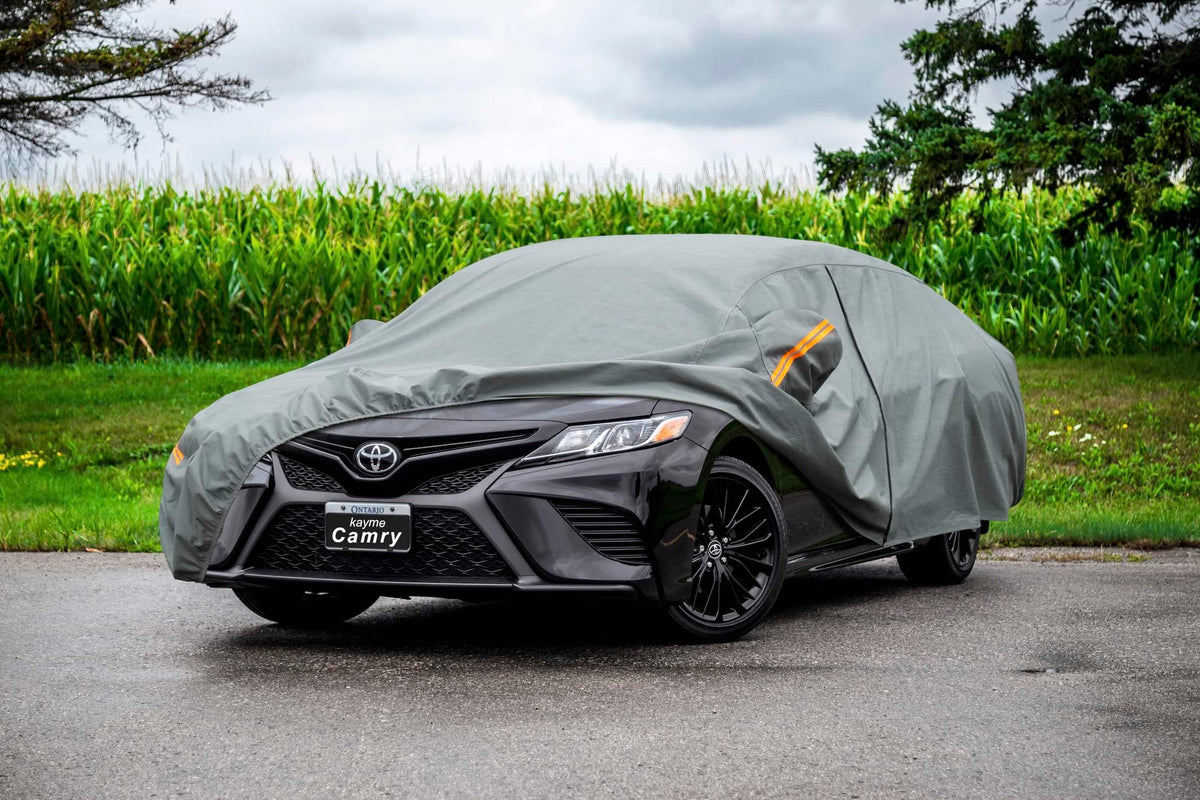 Waterproof Heavy Duty Car Cover Custom Fit Toyota Camry 1996 (grey / Custom Fit Toyota Camry Sedan / Solara)