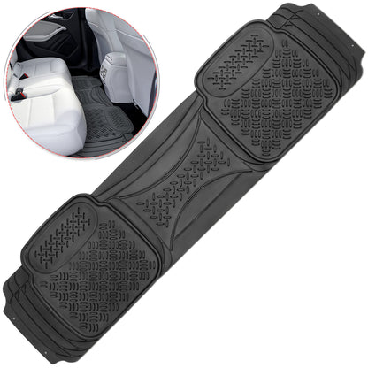 Heavy Duty Black Rubber Car Floor Mat by Vaygway (Car Rear Floor Mat Runner)