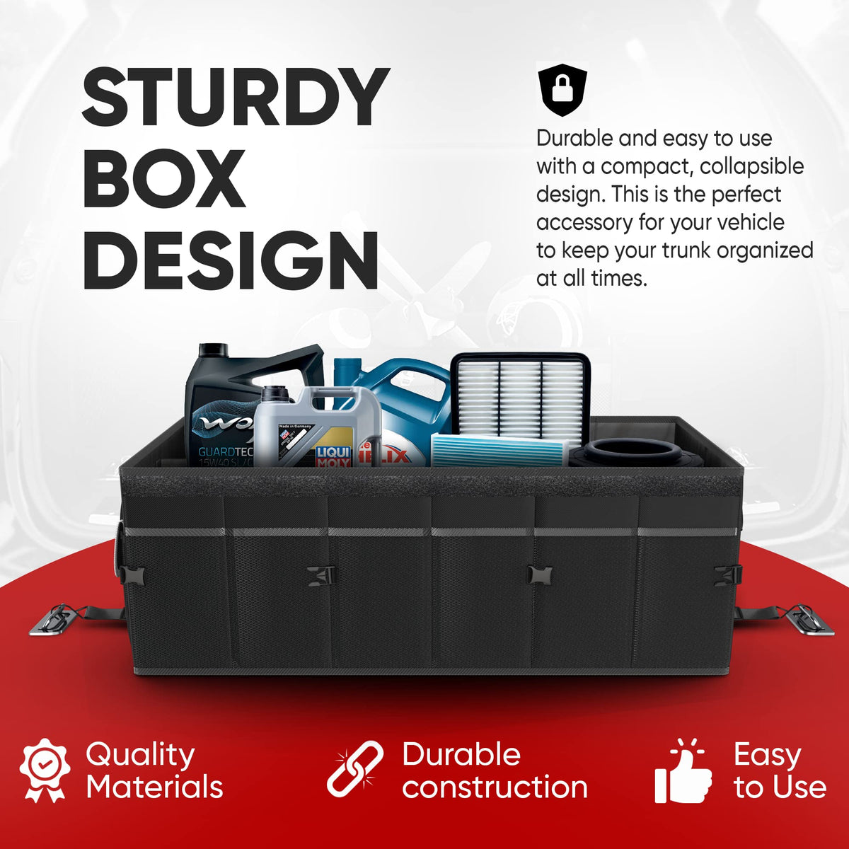 Trunk Organizer (Black / XXL (105L))