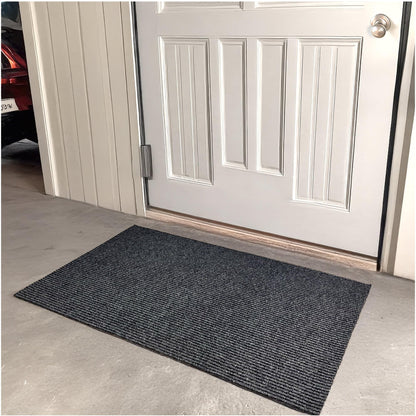 Heavy Duty Durable All Weather Indoor (2' x 3' (Rectangular) / Charcoal)