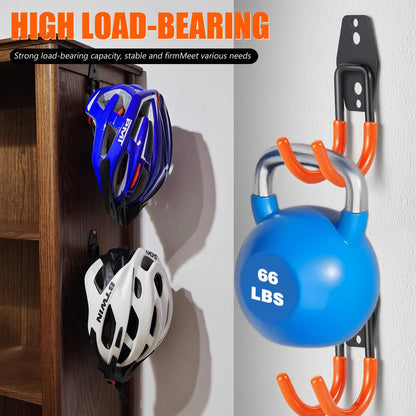 Heavy Duty Garage Storage Hooks 2 Pack Garage Tool Organizer Wall Mount (One Size)