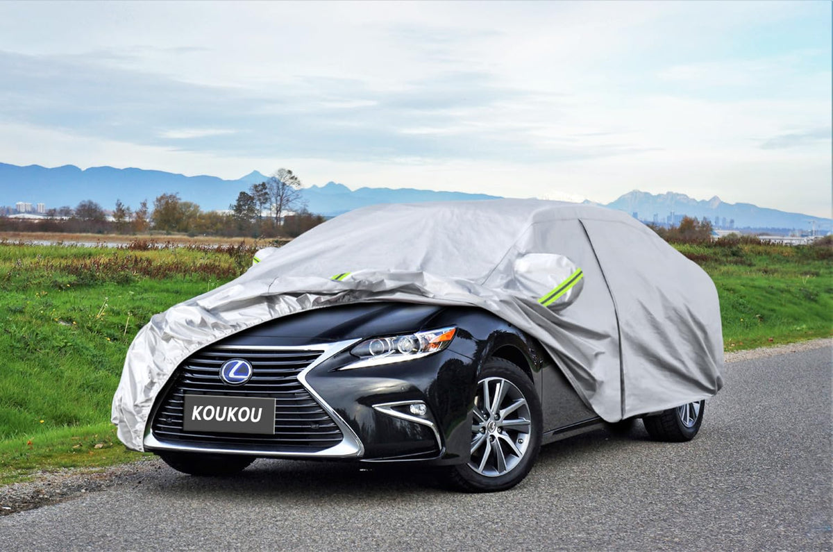 6 Layers Car Cover Custom Fit Lexus ES from 2012 to 2025 (Silver / Custom Fit Lexus ES (2012-2025))