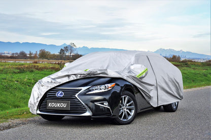 6 Layers Car Cover Custom Fit Lexus ES from 2012 to 2025 (Silver / Custom Fit Lexus ES (2012-2025))