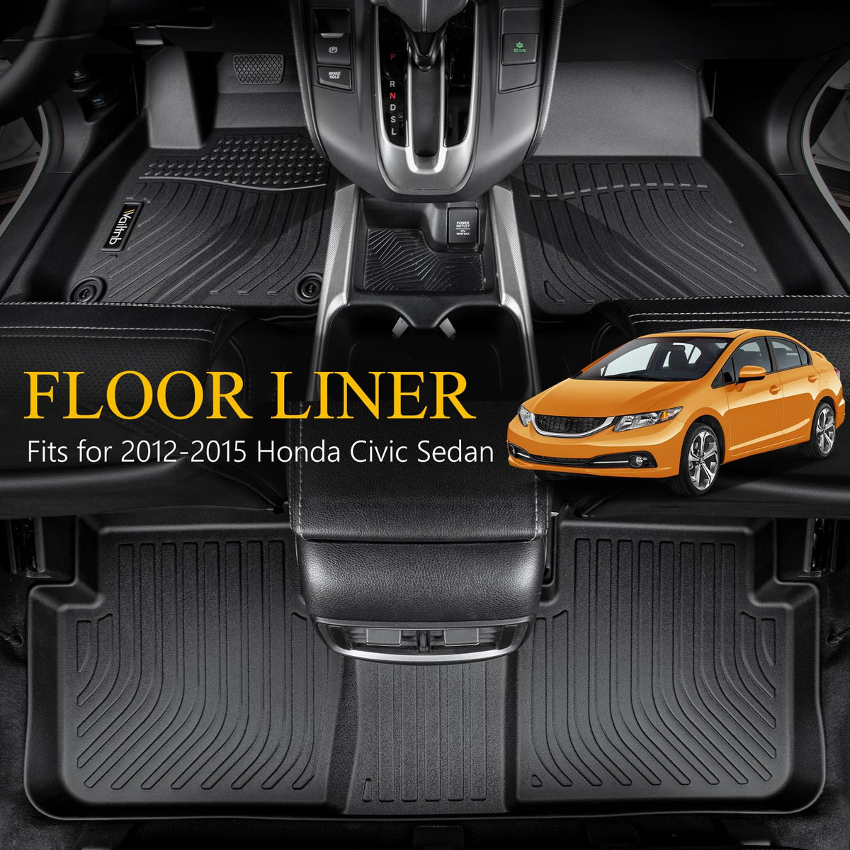 Floor Mats & Cargo Mat for 2012 (37 For civic 2012-2015)