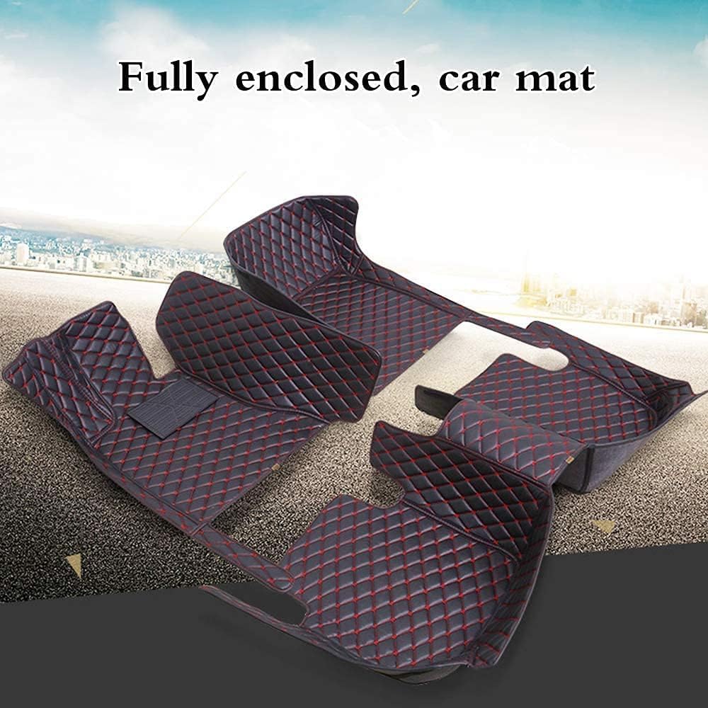 Custom Automotive Floor Mats Anbuwei Car Floor Mats Leather Anti (Driver and Passenger Seats Only / Light Brown)