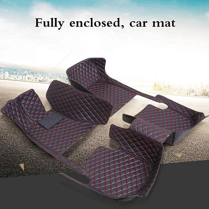 Custom Automotive Floor Mats Anbuwei Car Floor Mats Leather Anti (Driver and Passenger Seats Only / Light Brown)