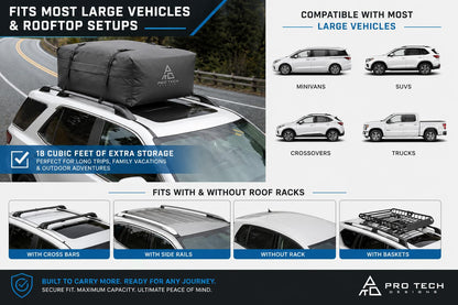 Journeyer 18 Waterproof Rooftop Cargo Carrier Bag (18 Cubic Feet / Journeyer)