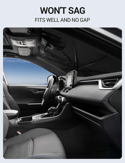 Custom Fit Windshield Sun Shade Umbrella for 2019 (Kia Forte 2019-2024)