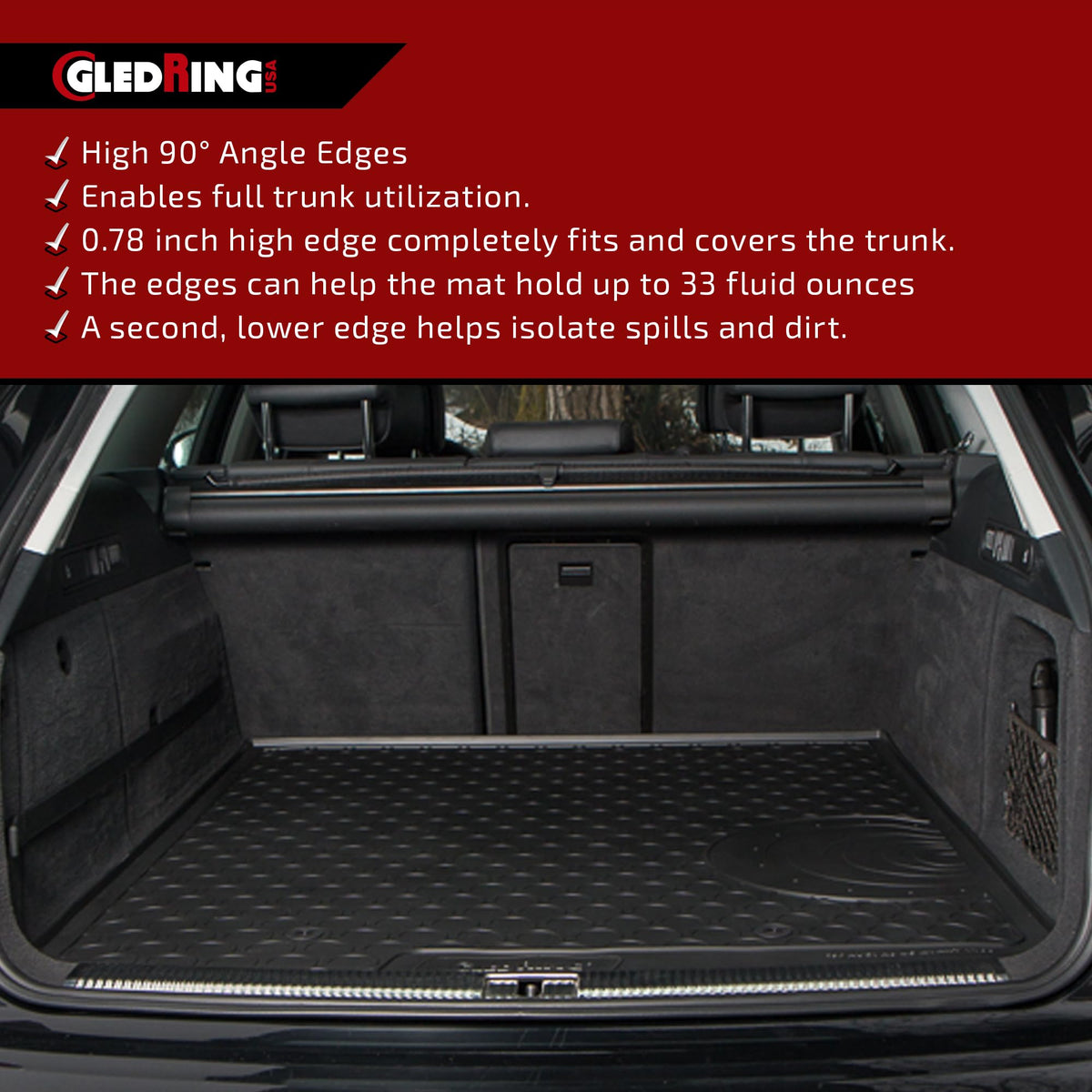 Rubber Cargo Liner for Toyota Highlander & Hybrid (Highlander & Hybrid (XU70) 2020-2025 / Cargo Liner)