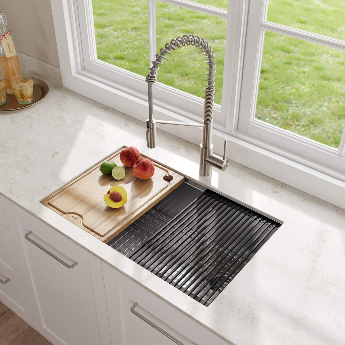 Kore Workstation 30 (Stainless Steel / 30 Inch / Sink and Garbage Disposal 1HP)