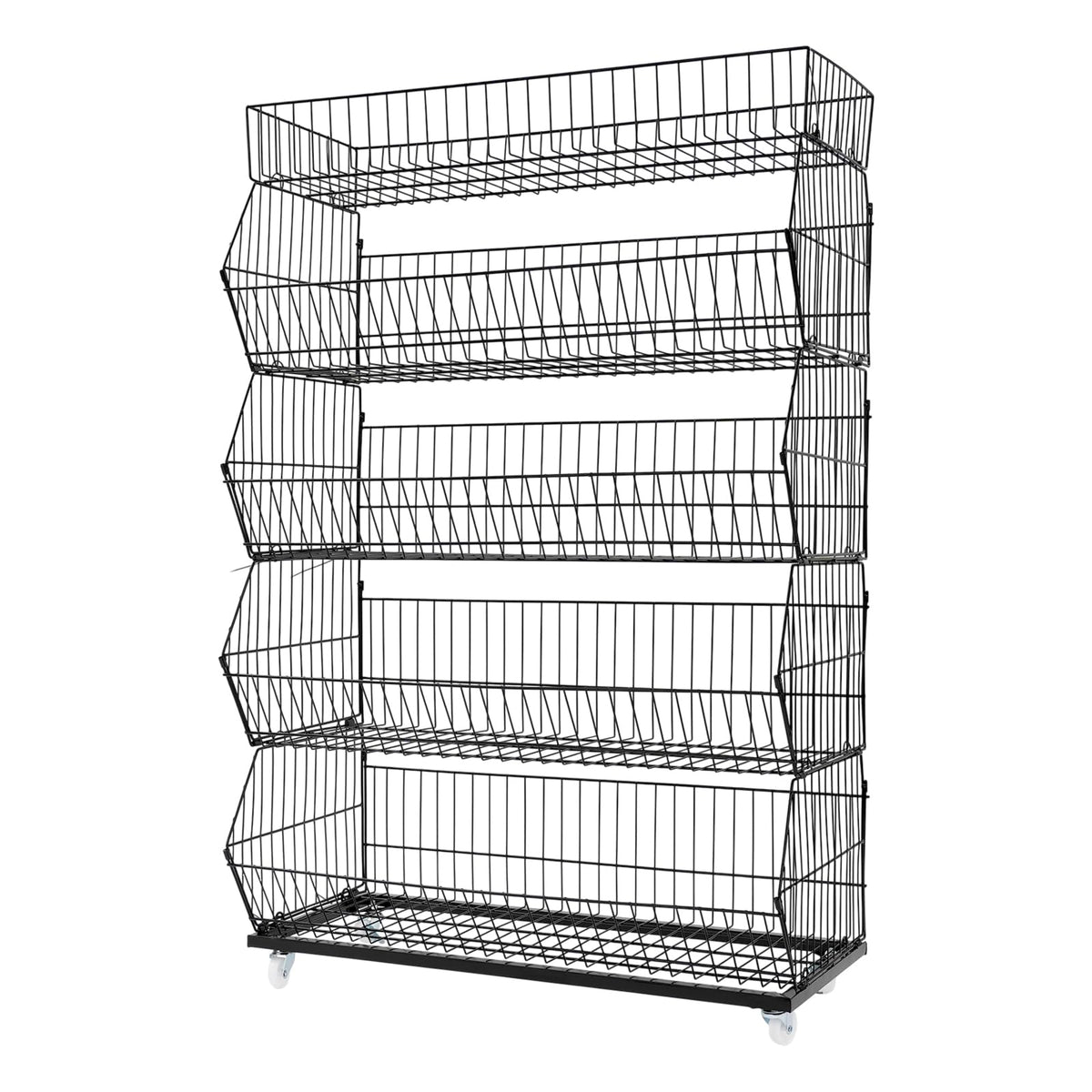 Retail Display Rack 5 (18" D X 35" W X 55" H - Black)