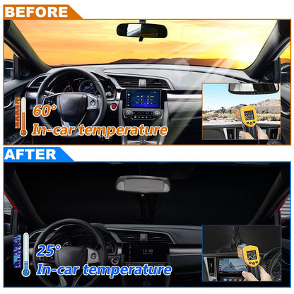 Foldable Front Windshield Sunshade fit for Honda Civic 2016 (Fit for Honda Civic 2016-2021)