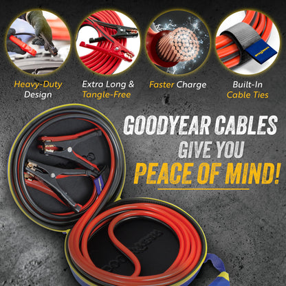 Heavy Duty Jumper Cables for Car Battery (4 Gauge, 20 FT)