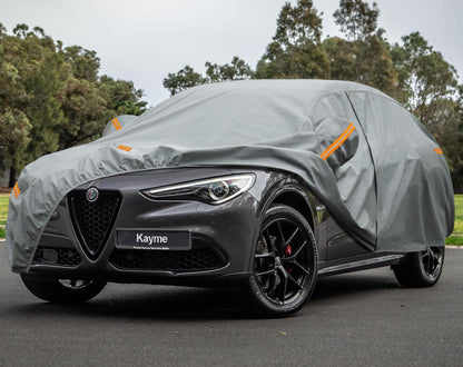 Waterproof Heavy Duty SUV Car Cover Custom Fit Alfa Romeo Stelvio (grey / Custom Fit For Alfa Romeo Stelvio)