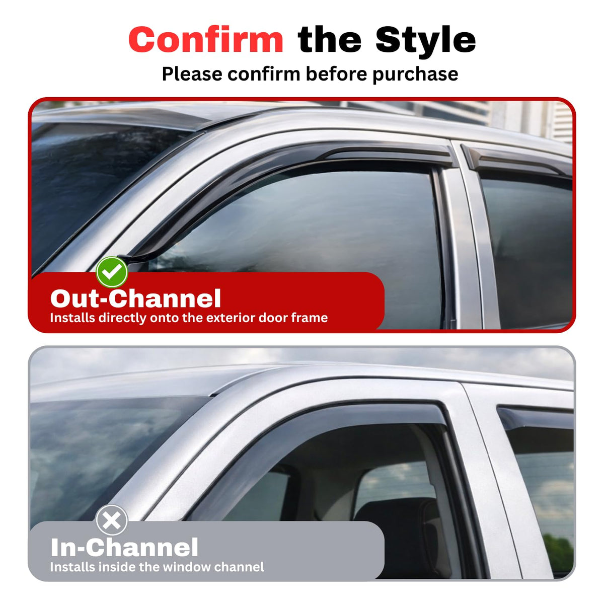 Rain Guards Window Visors for 2005 (2005-2010 Yaris Hatchback)