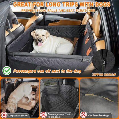 Dog Car Seat for Large Medium Dogs with Seat Belt (Extra Large Black / Extra Large)