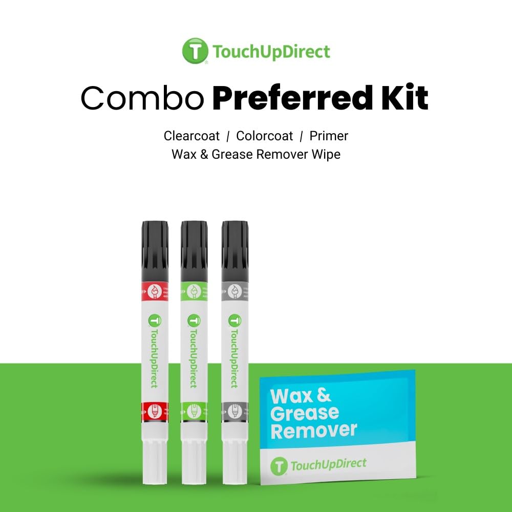 8V5 Shoreline Blue Pearl Compatible with Toyota Exact Match Touch Up Paint Combo (Combo - Preferred Kit / Shoreline Blue Pearl)