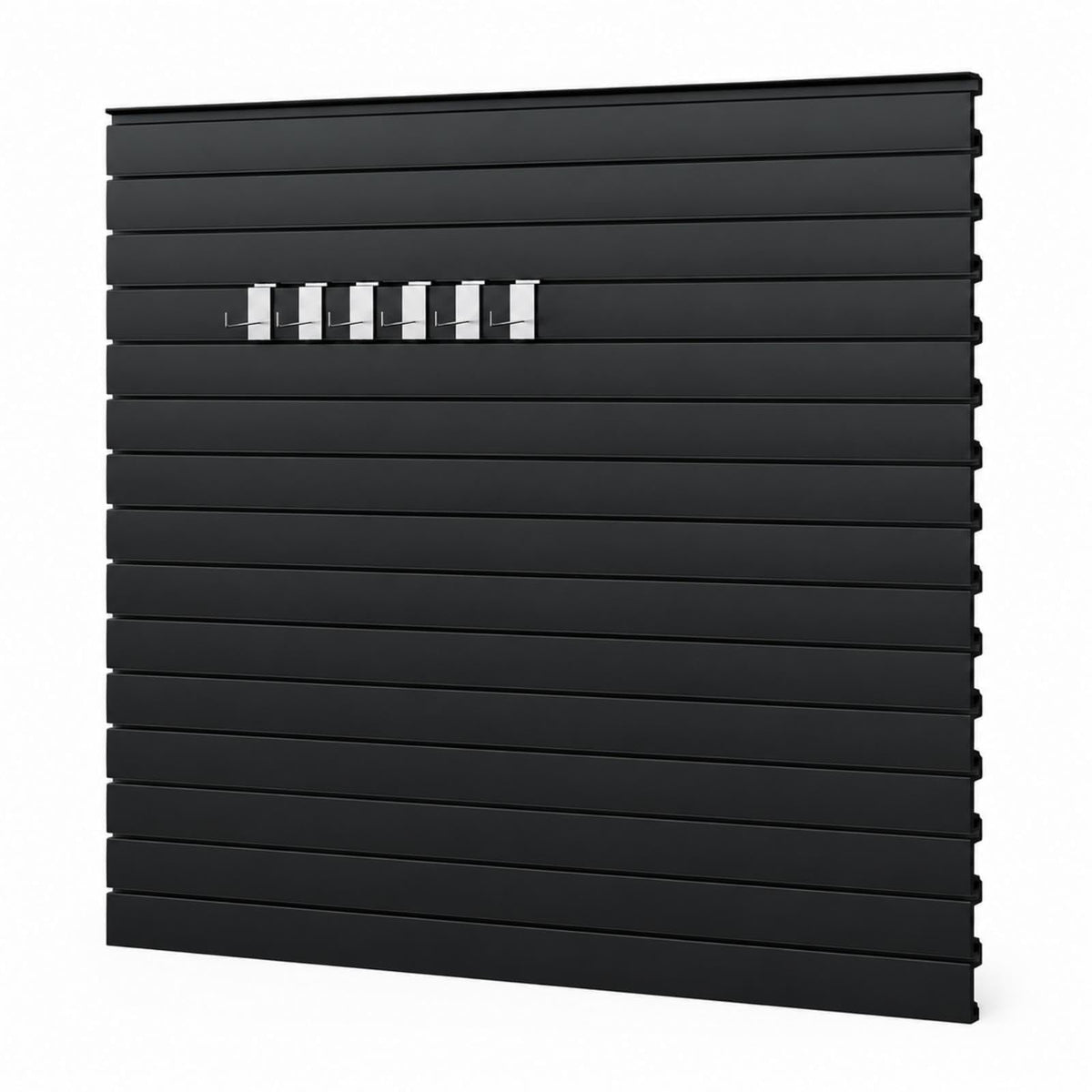 4x4 ft Slatwall Panel (Black / 4x4 FT)