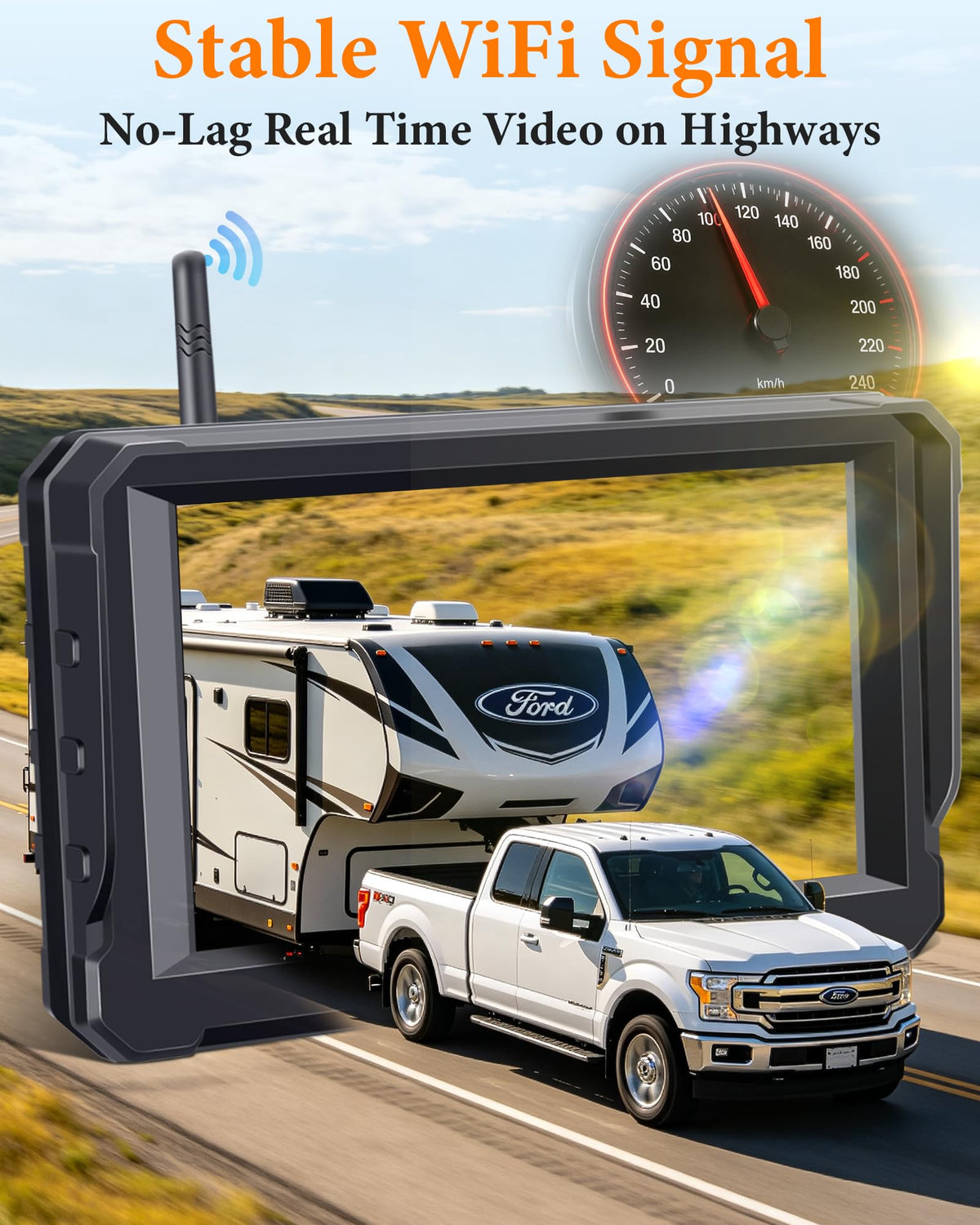 Magnetic Wireless Backup Camera for Truck (5 Inch-1 Magnetic RV Camera)