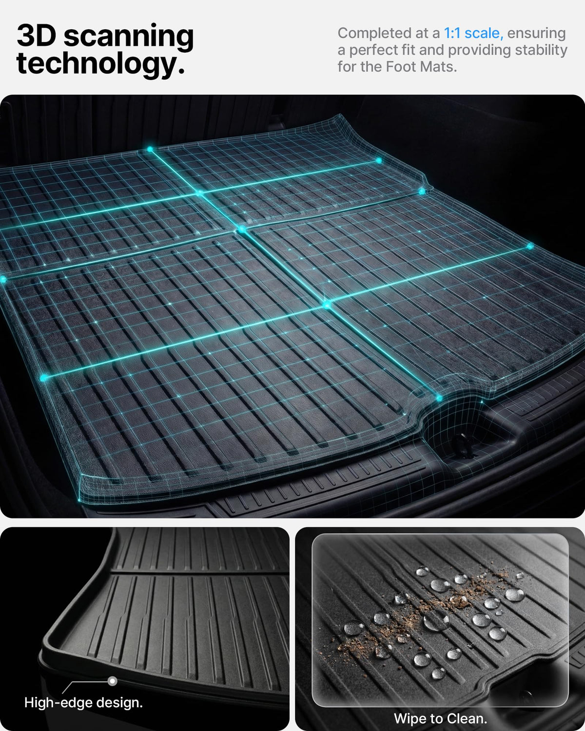 5 Pcs Floor Mats for Tesla Model Y Juniper 2025 2026
