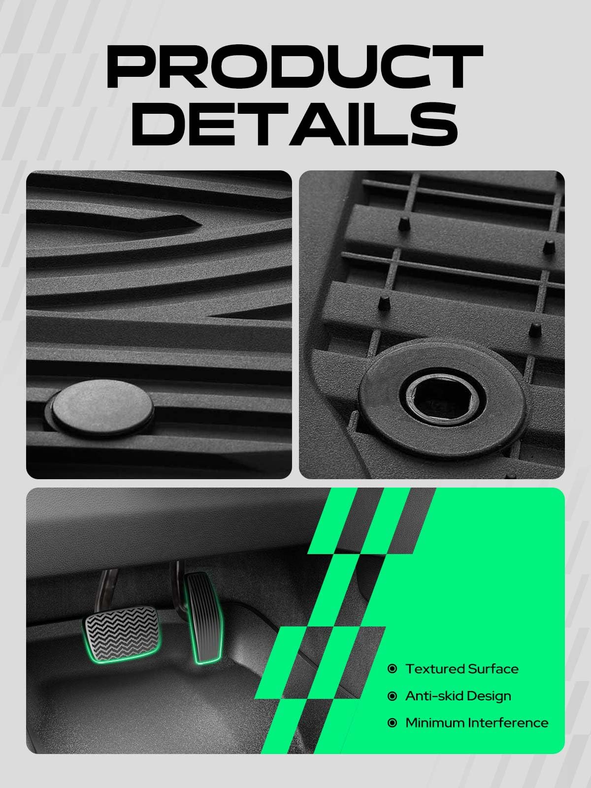 Automotive Floor Mats for Ford F (2015-2026 Ford F-150 2 pieces)