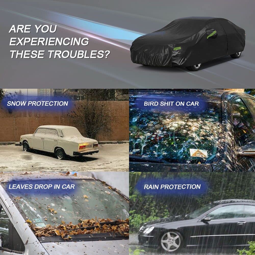 7 Layers Car Cover Custom Fit Honda Accord from 2002 to 2025 (black / Custom Fit Honda Accord (2002-2025))