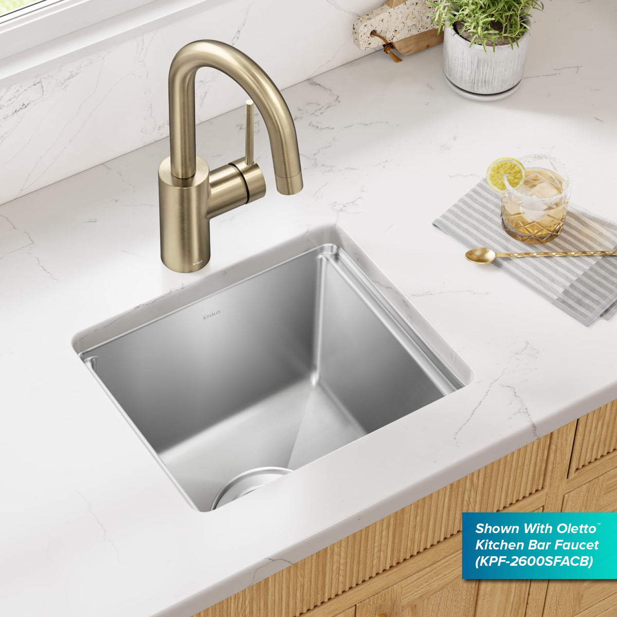 Fairlane 15 in Undermount Workstation Single Bowl 18 (15 Inch / Single Bowl Workstation — Undermount)