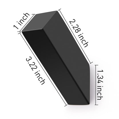 Black Towel Hooks (Black / 6 Pack)