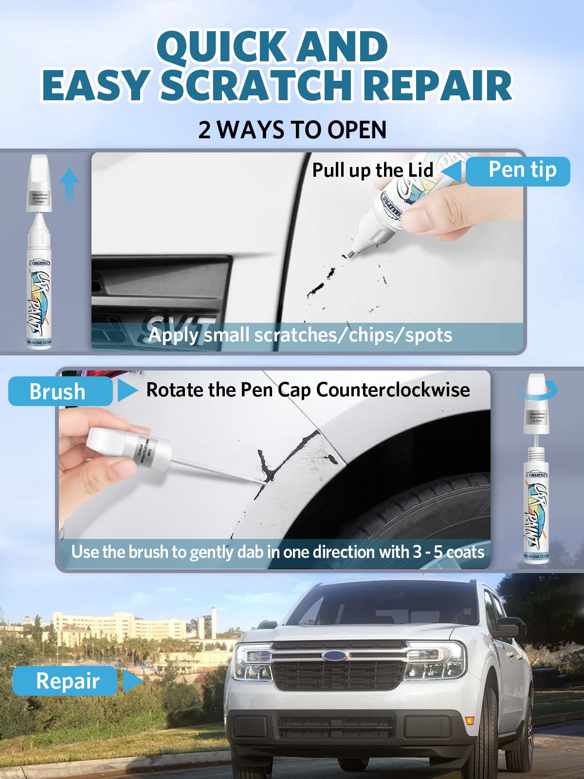 NH-877P/138P Sonic Gray Pearl Touch Up Paint for Honda