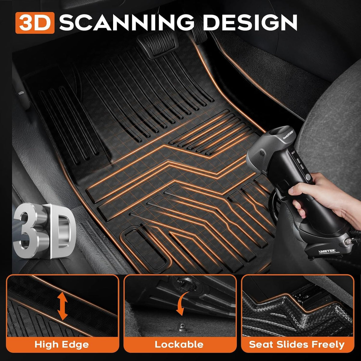 Floor mat for 2015 (Chevy Colorado/GMC Canyon Crew Cab【2015-2022】)