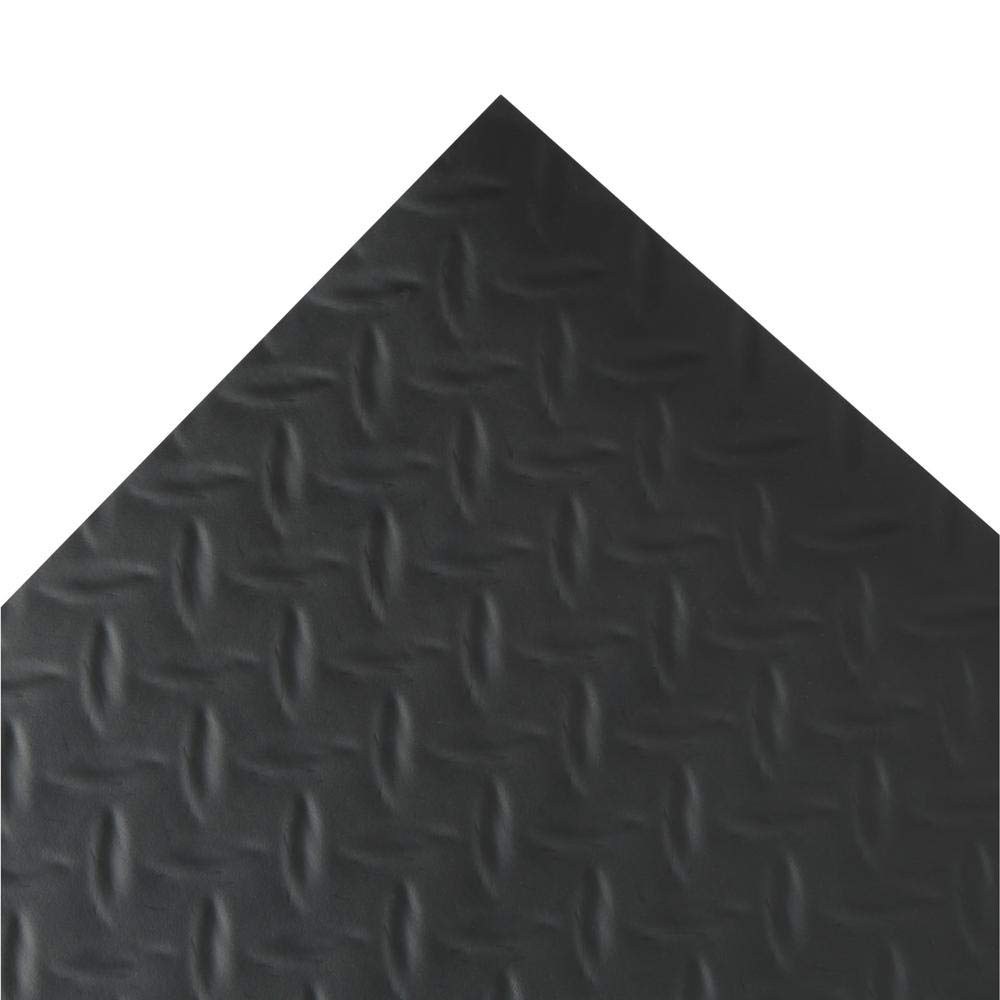 BLT G Floor Diamond Garage Floor Mat 75 Mil 7.5' x 17' Midnight Black (8.5'x24' / Midnight Black)