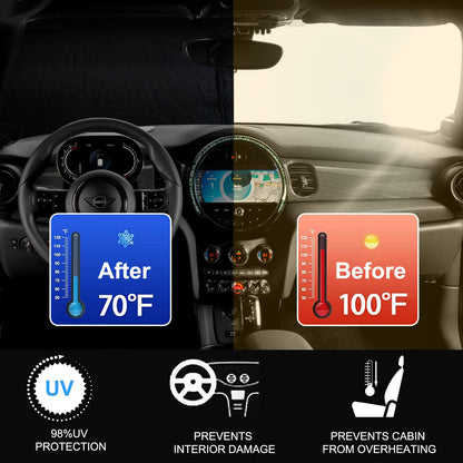 Foldable Front Windshield Sunshade fit for 2015 (Fit For MINI COOPER 2015-2026)
