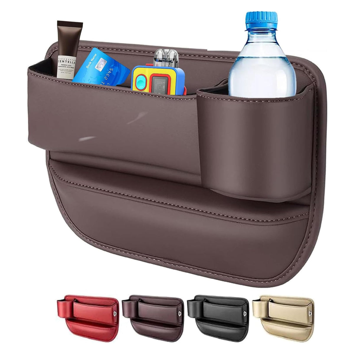 Car Seat Gap Filler Organizer for Tesla Model Y 2020 (normal / Brown)