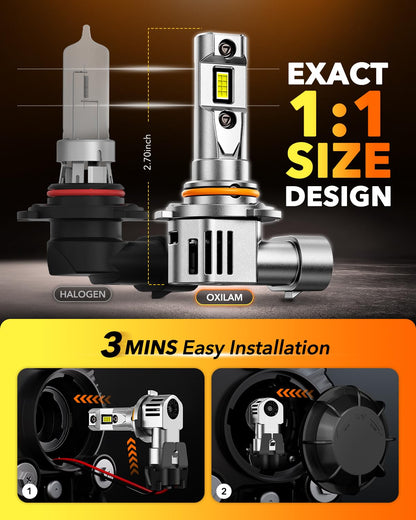 New 9005 9006 LED Bulb Combo