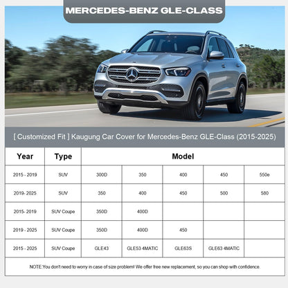 Waterproof Car Cover Custom Fit Benz GLE350 GLE400 GLE45 2015 (silver / Custom Fit Mercedes-Benz GLE (2015-2026))