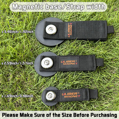 Strong Magnetic Hooks (2PACK 3.46" Magnetic Straps)