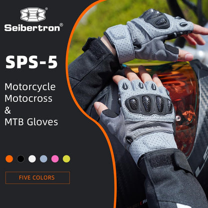 SPS 5 Unisex Touchscreen Road Racing Motorcycle MTB Sports Gloves Also fit BMX MX ATV Mountain Bike Bicycle Cycling Off (Grey SPS-5 / S Adult)